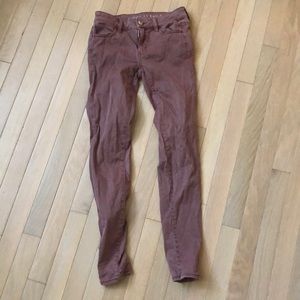 Rusty red color jegging